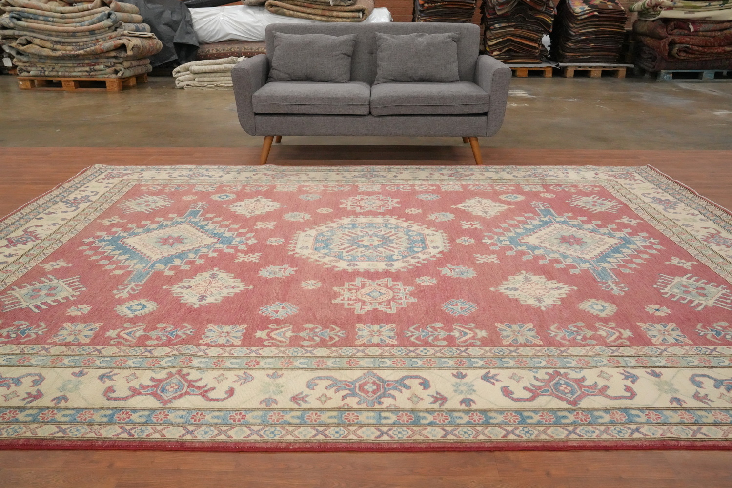 Handmade Kazak Vegetable Dye Area Rug 8x12
