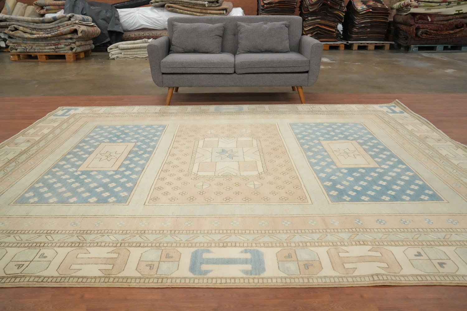 Vegetable Dye Kazak Oriental Area Rug 8x11