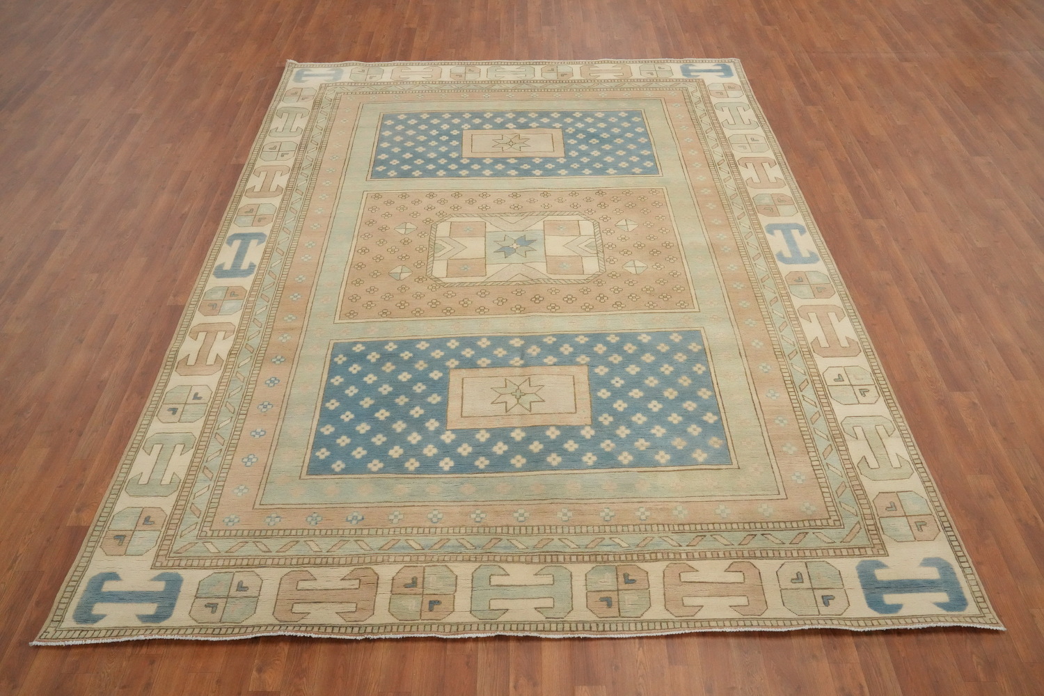 Vegetable Dye Kazak Oriental Area Rug 8x11
