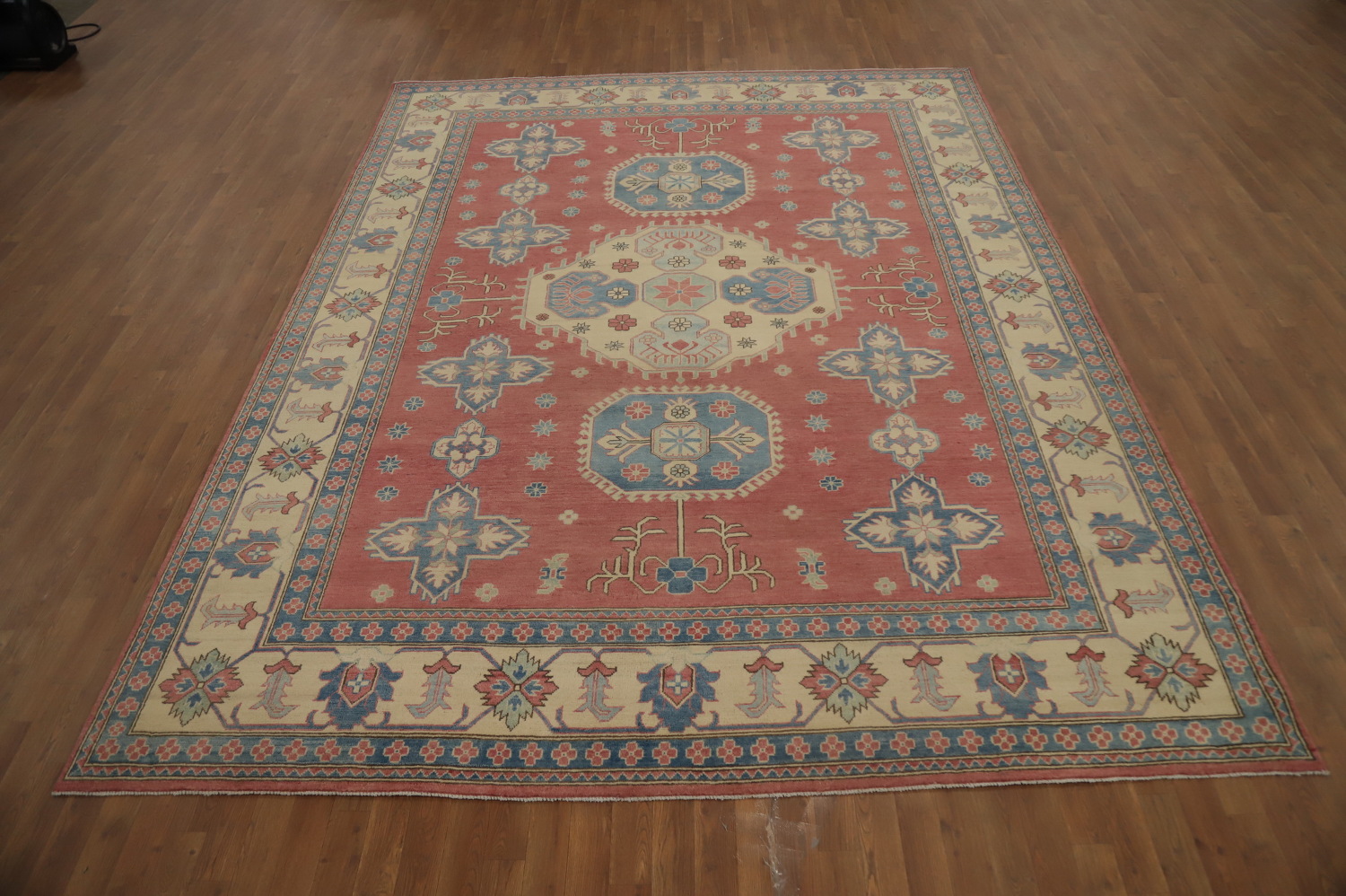 Vegetable Dye Kazak Large Area Rug 9x12