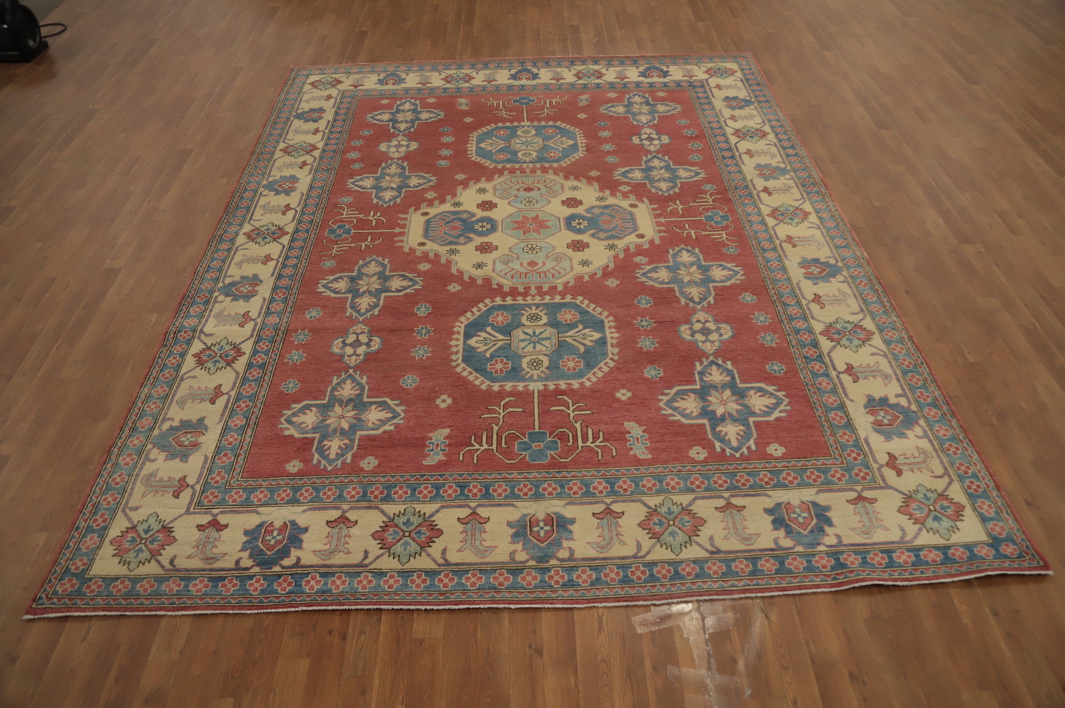 Vegetable Dye Kazak Large Area Rug 9x12