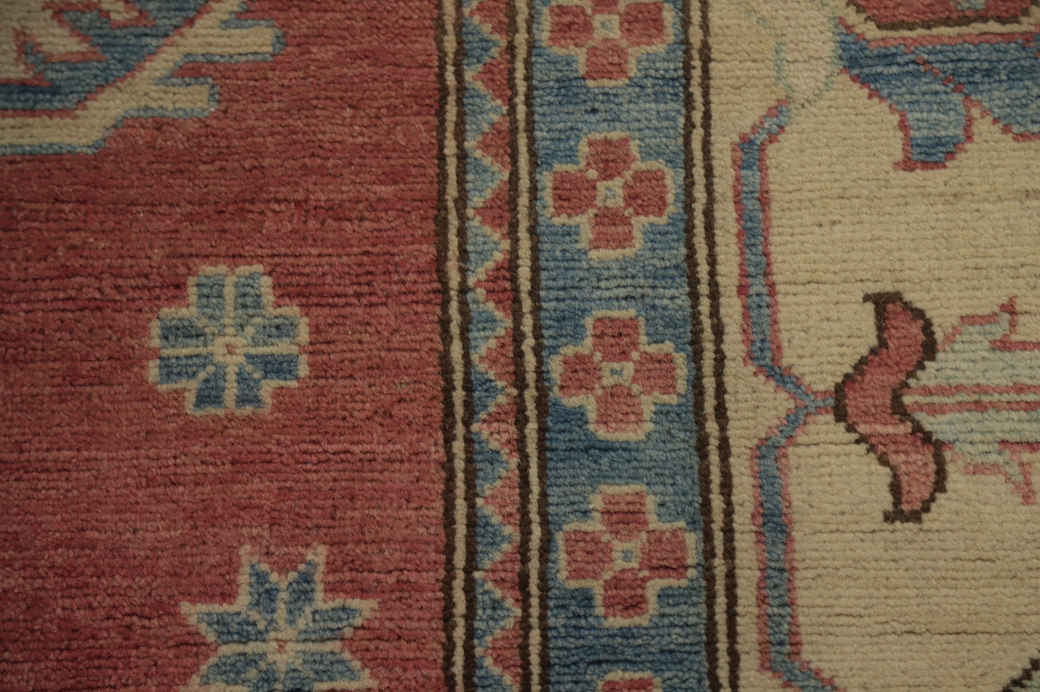 Vegetable Dye Kazak Large Area Rug 9x12