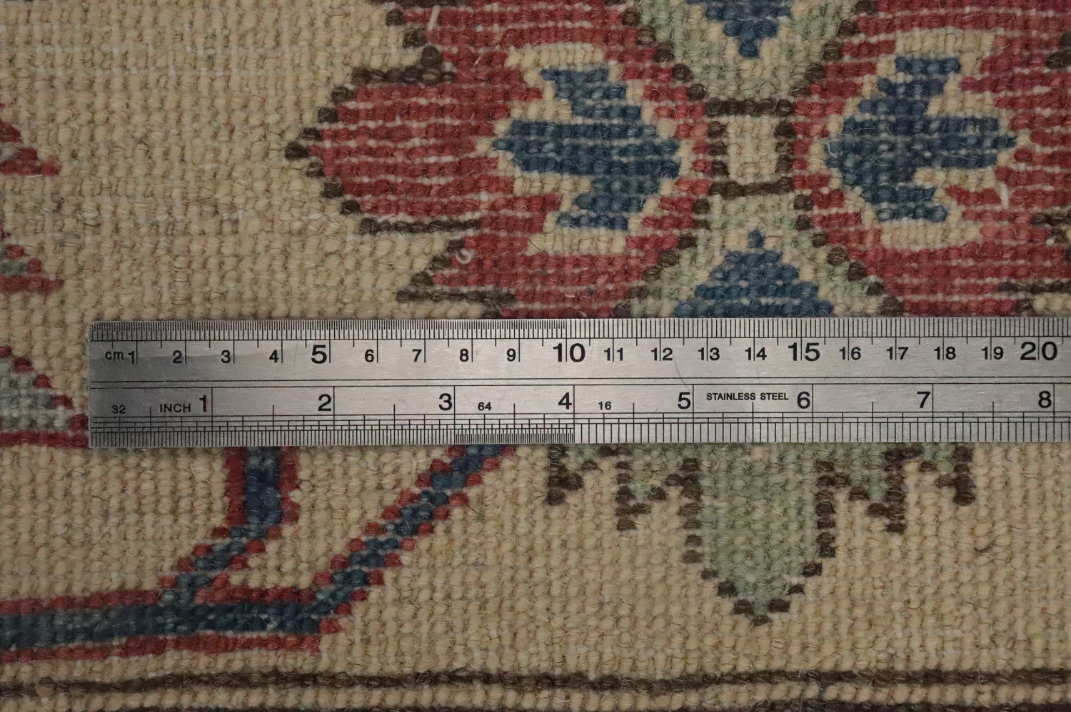 Vegetable Dye Kazak Large Area Rug 9x12