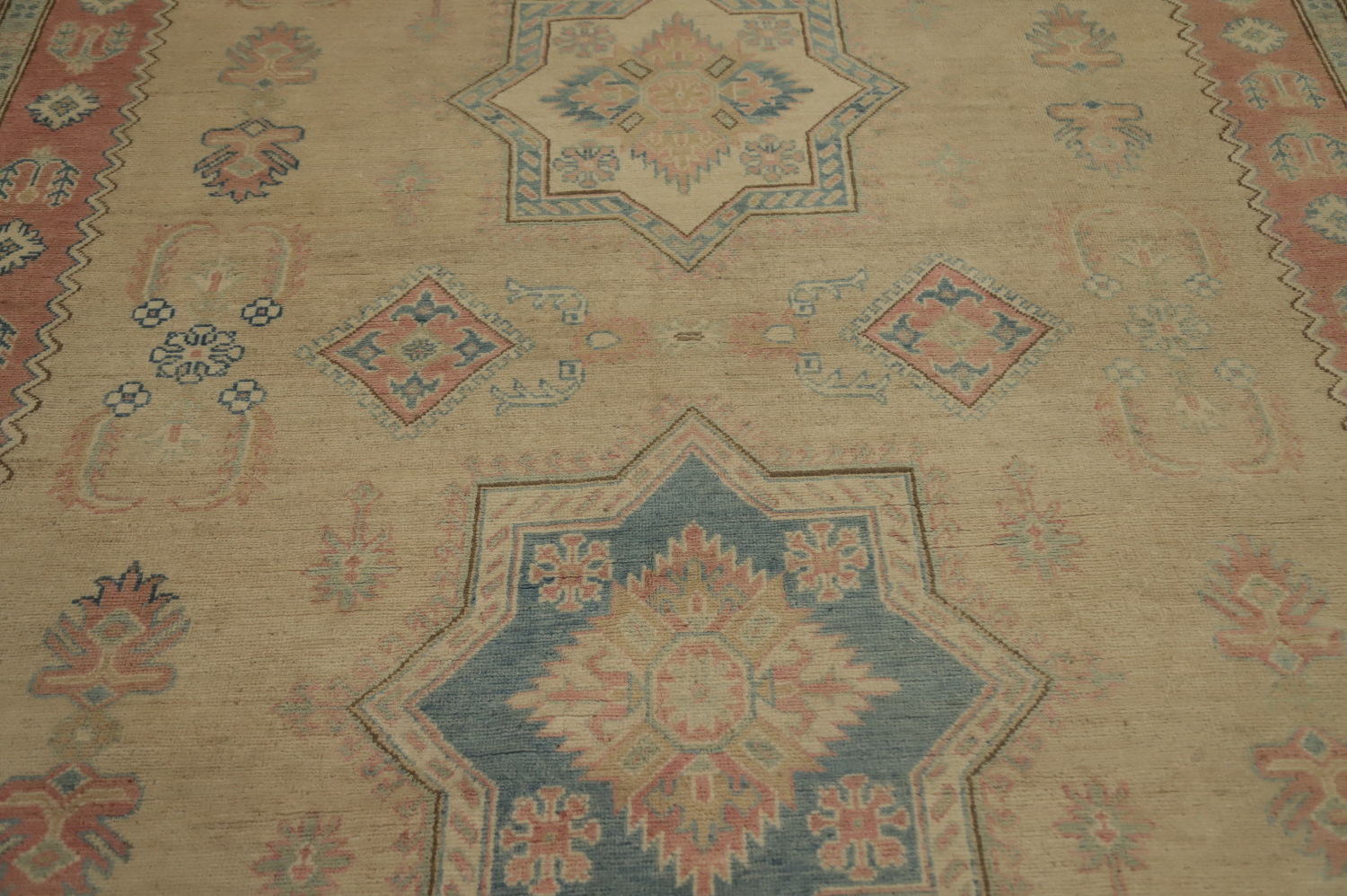 Vegetable Dye Kazak Oriental Area Rug 9x12