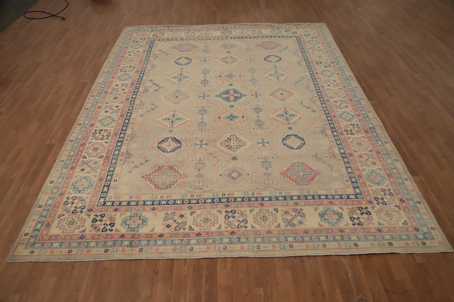 Vegetable Dye Kazak Oriental Area Rug 9x12