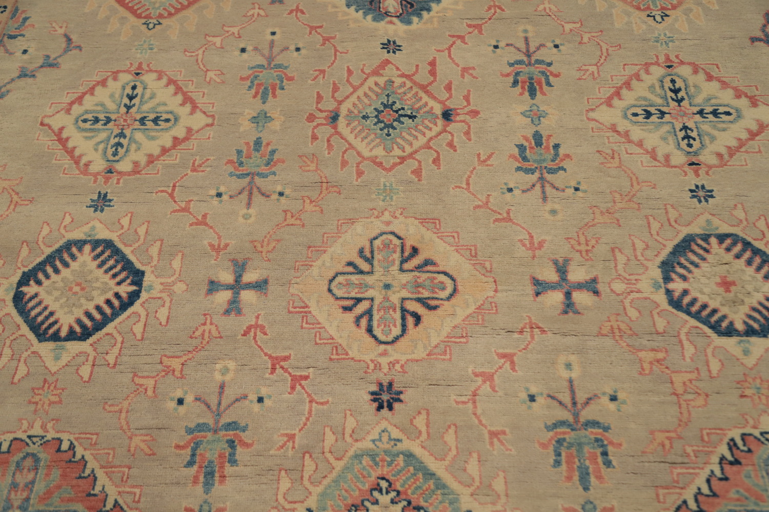 Vegetable Dye Kazak Oriental Area Rug 9x12