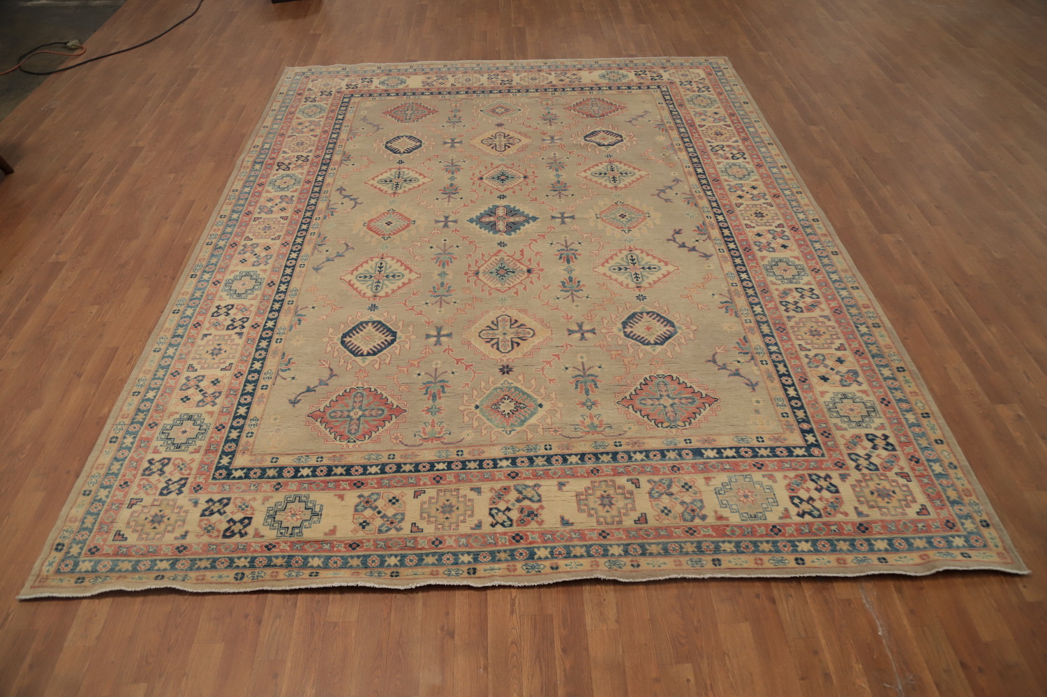 Vegetable Dye Kazak Oriental Area Rug 9x12