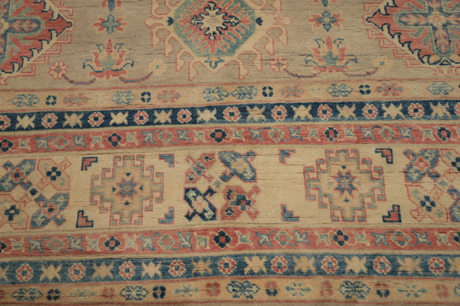 Vegetable Dye Kazak Oriental Area Rug 9x12