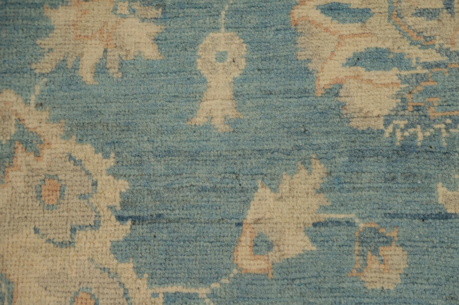 Blue Floral Kazak Vegetable Dye Area Rug 8x10