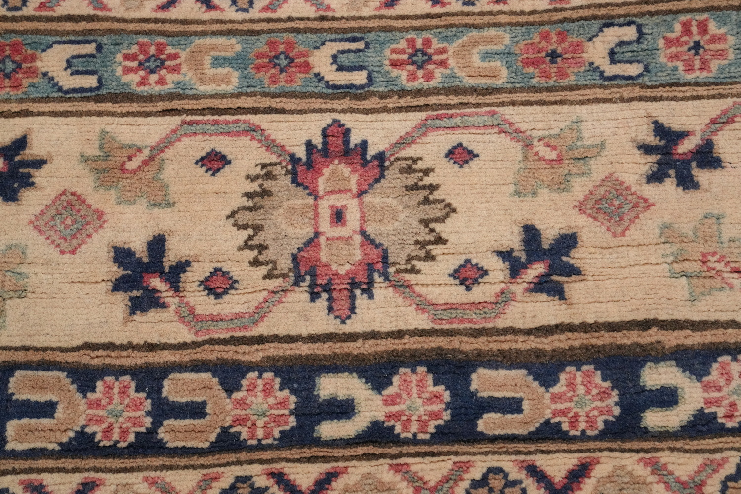 Vegetable Dye Kazak Handmade Large Area Rug 9x12