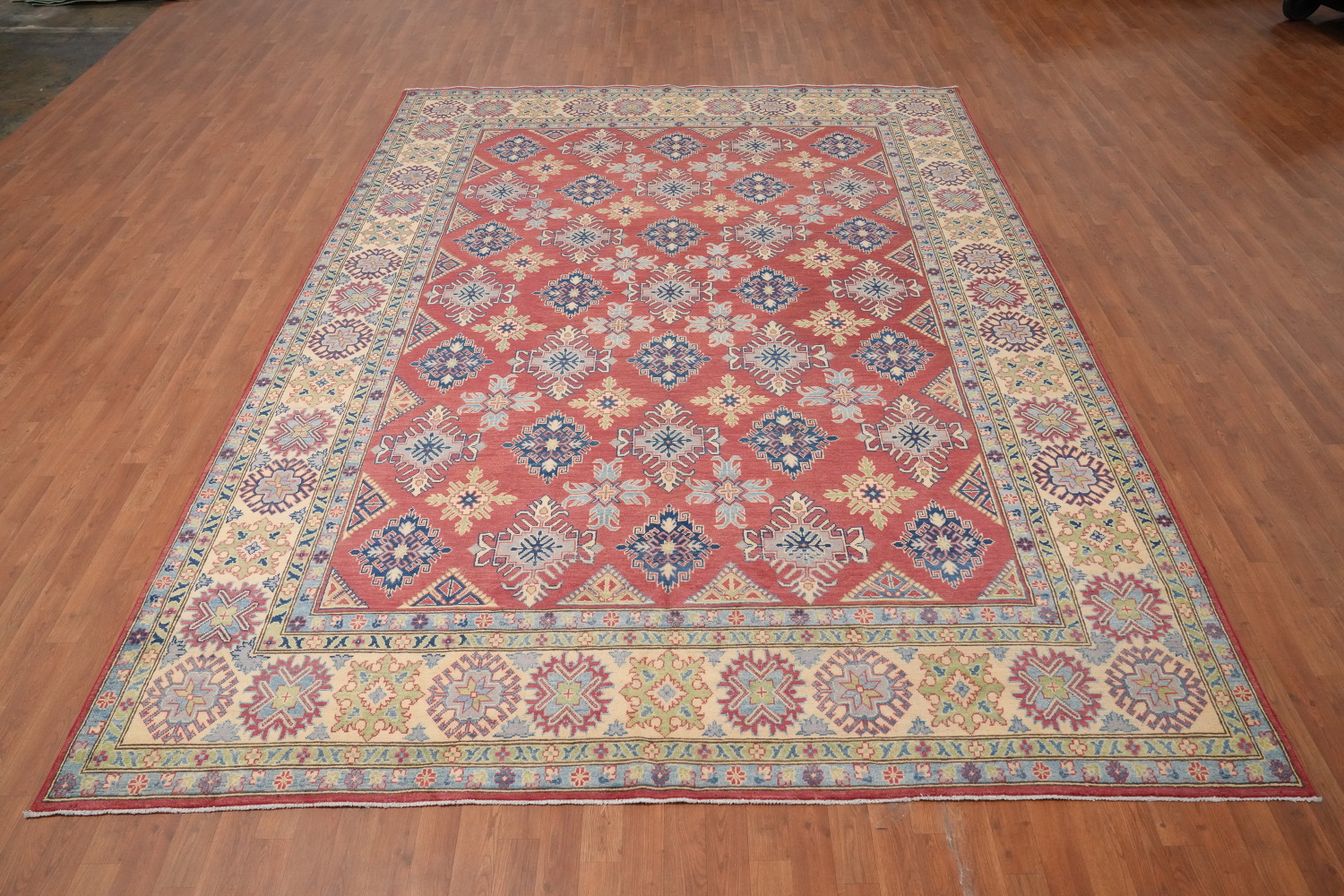 Vegetable Dye Kazak Large Area Rug 9x12