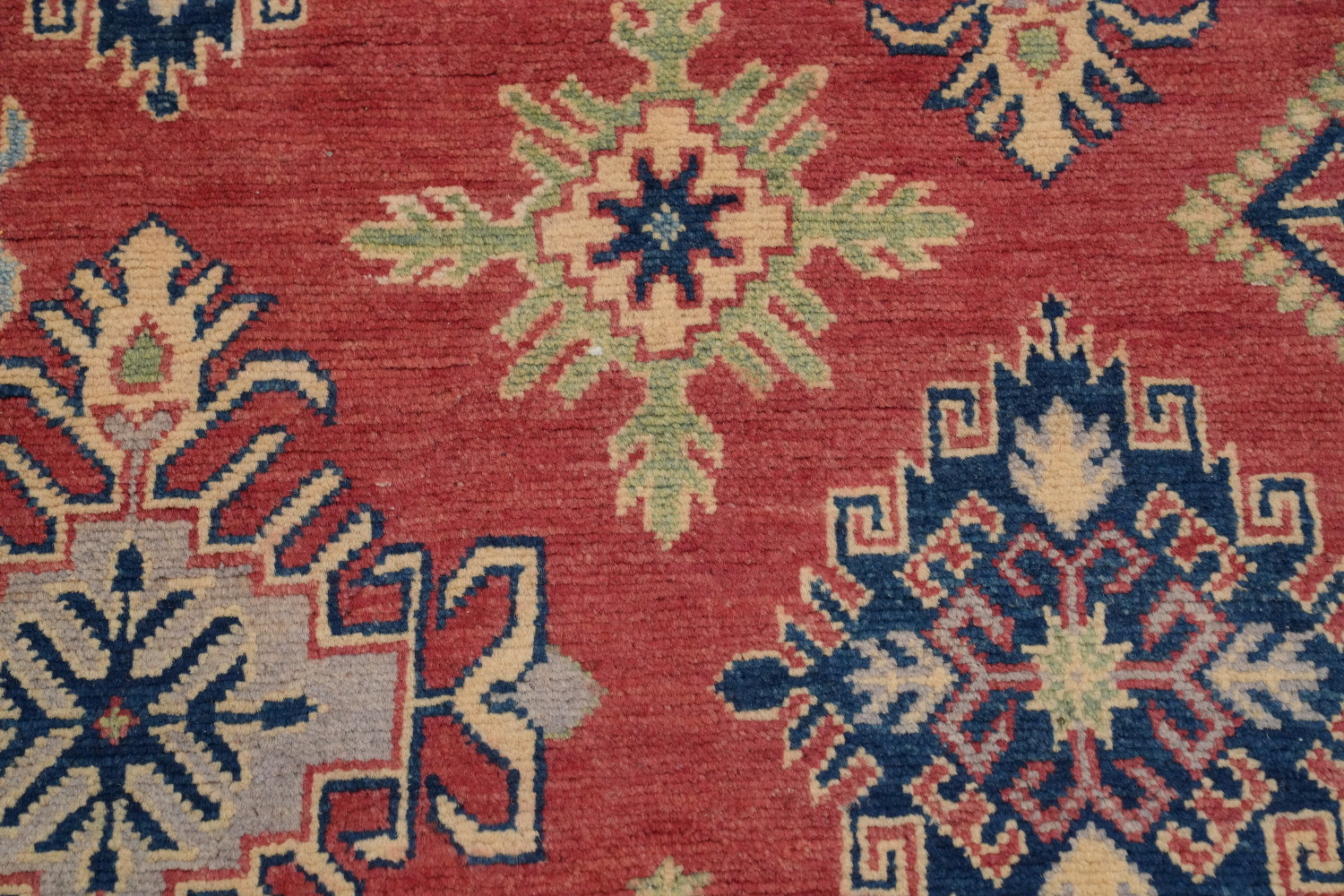 Vegetable Dye Kazak Large Area Rug 9x12