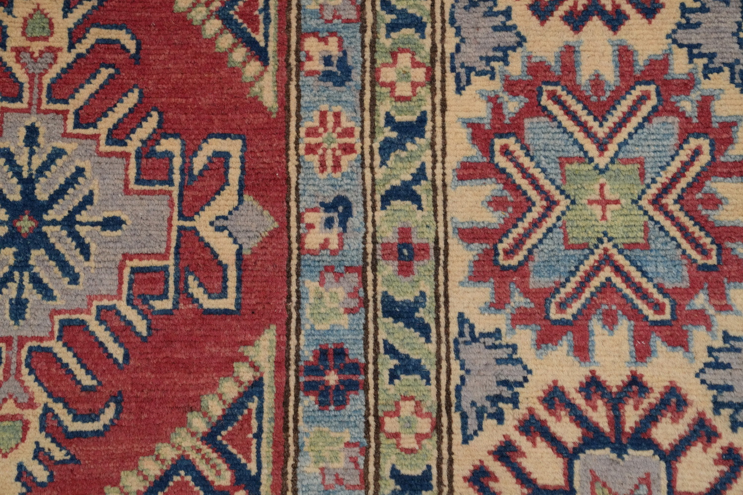Vegetable Dye Kazak Large Area Rug 9x12