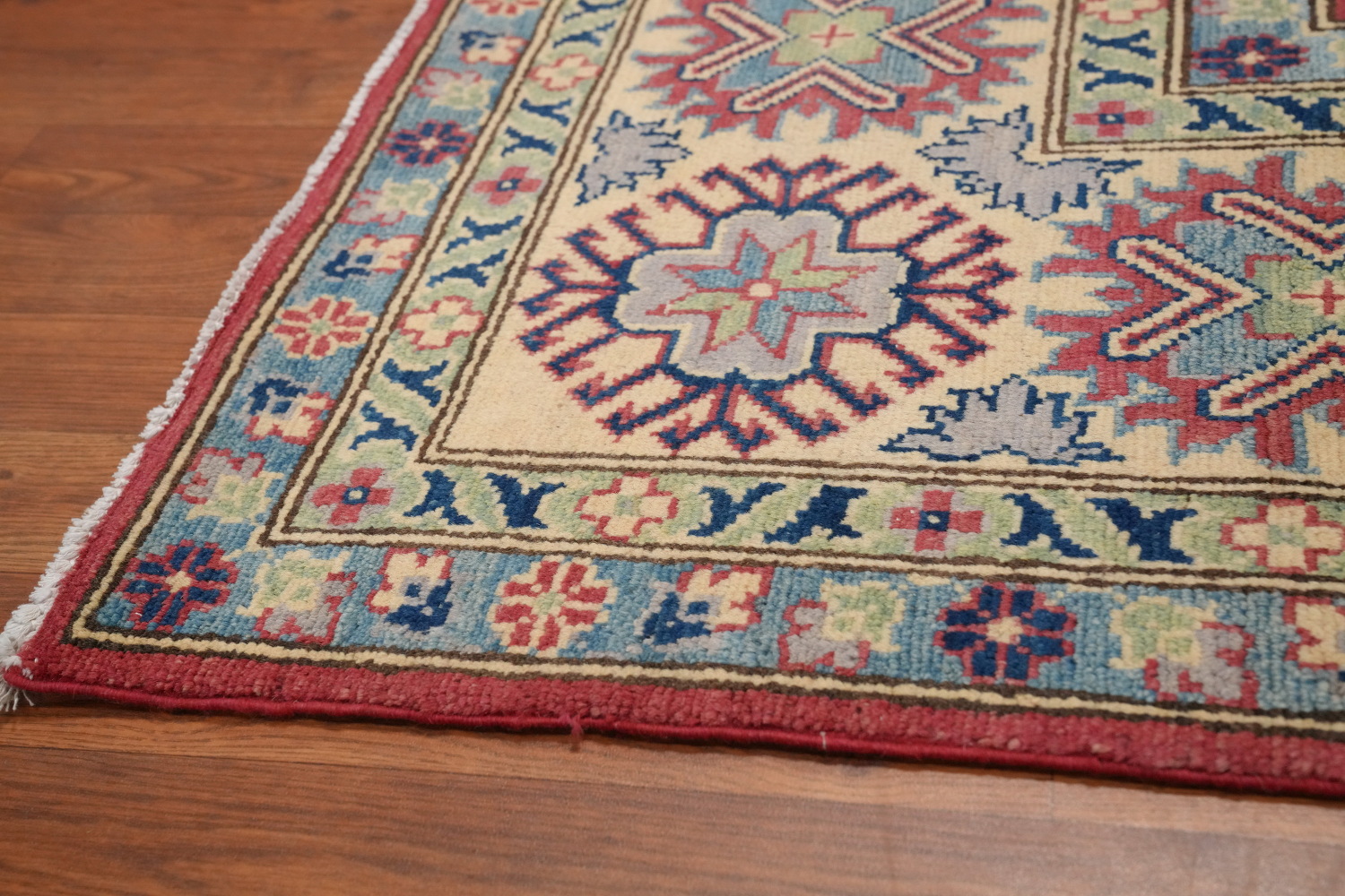 Vegetable Dye Kazak Large Area Rug 9x12
