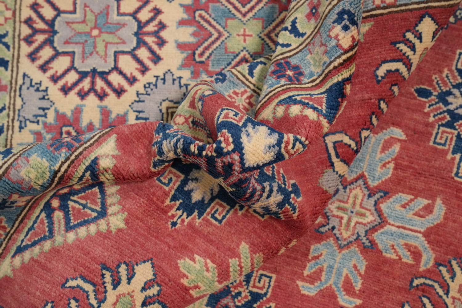 Vegetable Dye Kazak Large Area Rug 9x12