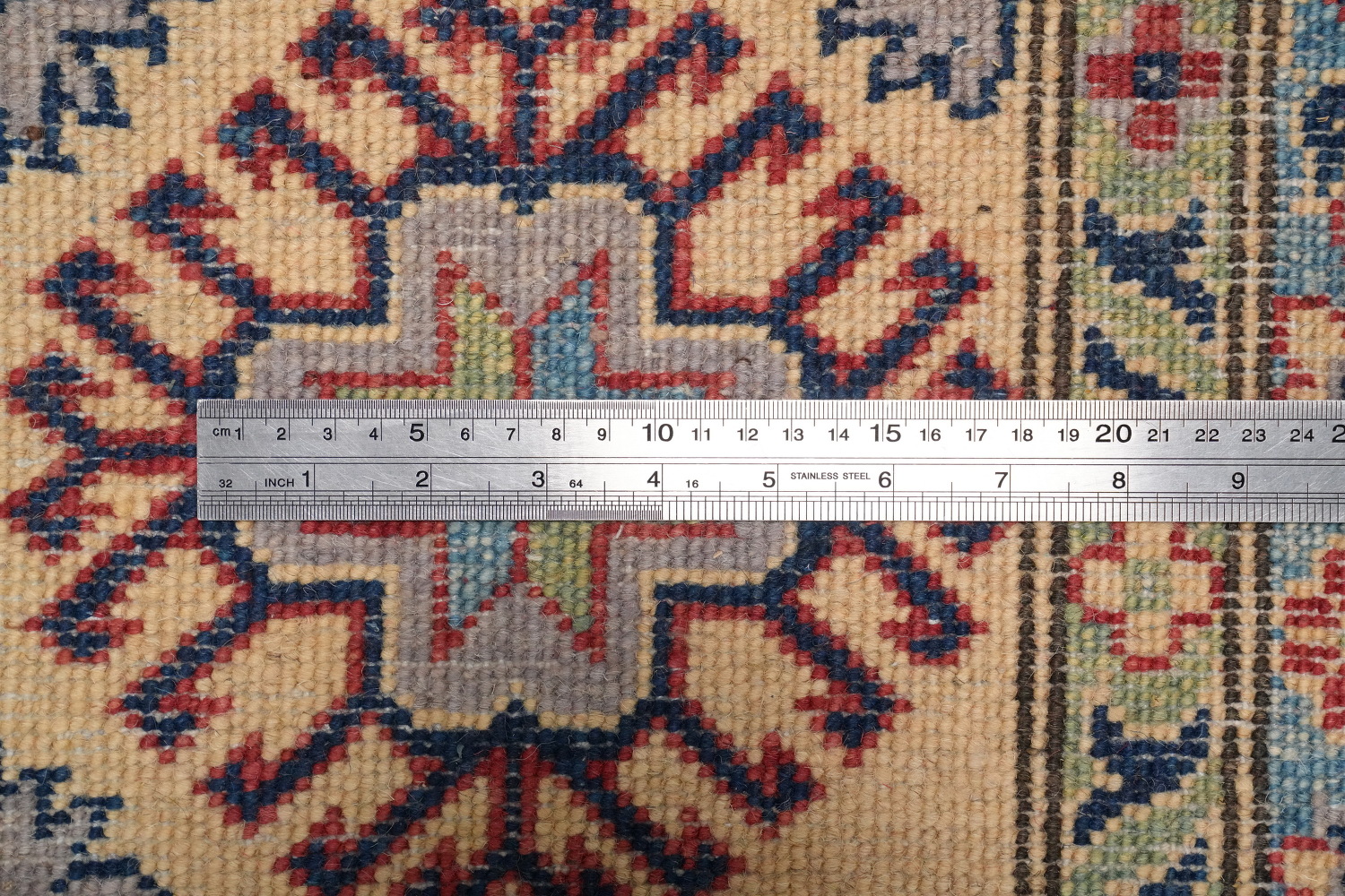 Vegetable Dye Kazak Large Area Rug 9x12
