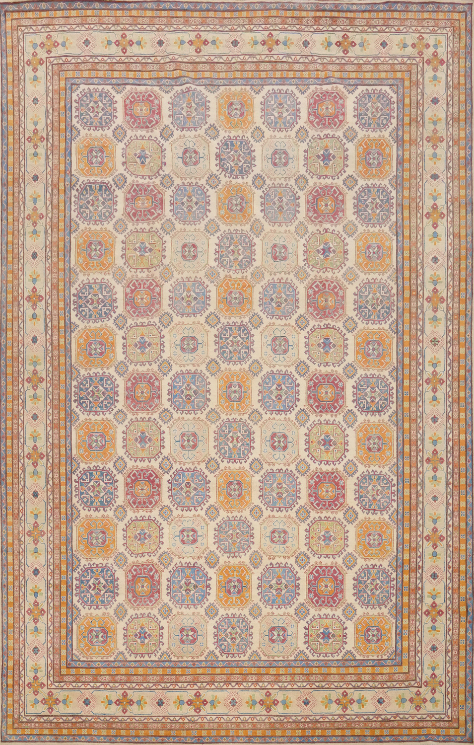 Vegetable Dye Kazak Oriental Large Rug 13x19