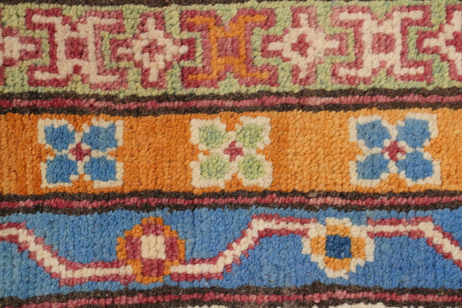 Vegetable Dye Kazak Oriental Large Rug 13x19