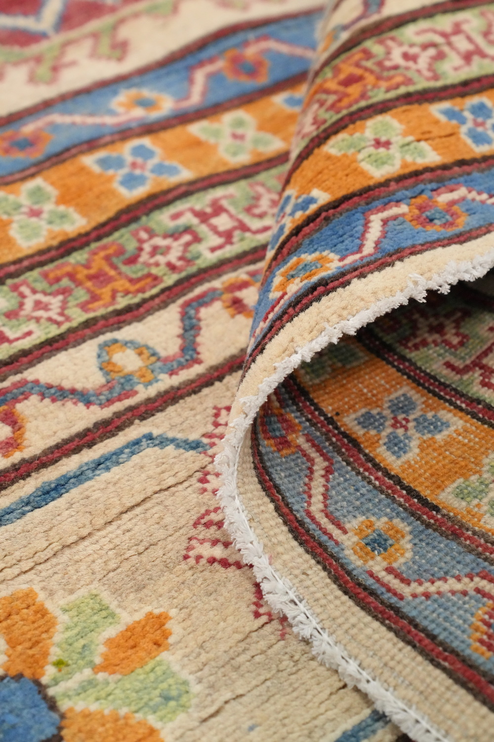 Vegetable Dye Kazak Oriental Large Rug 13x19