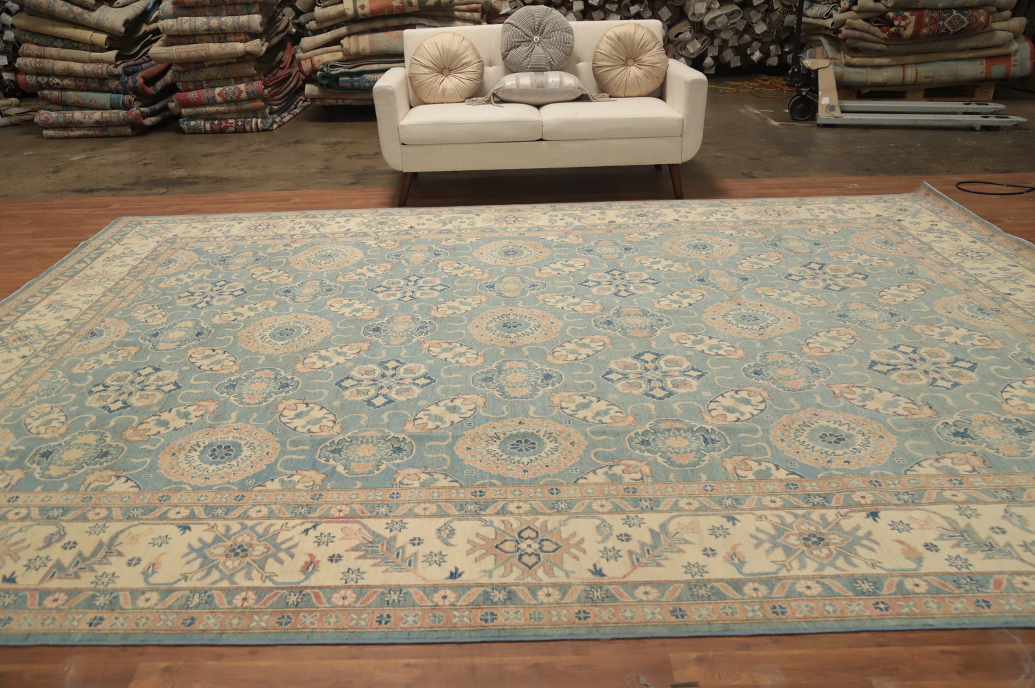 Vegetable Dye Kazak Handmade Large Rug 10x14