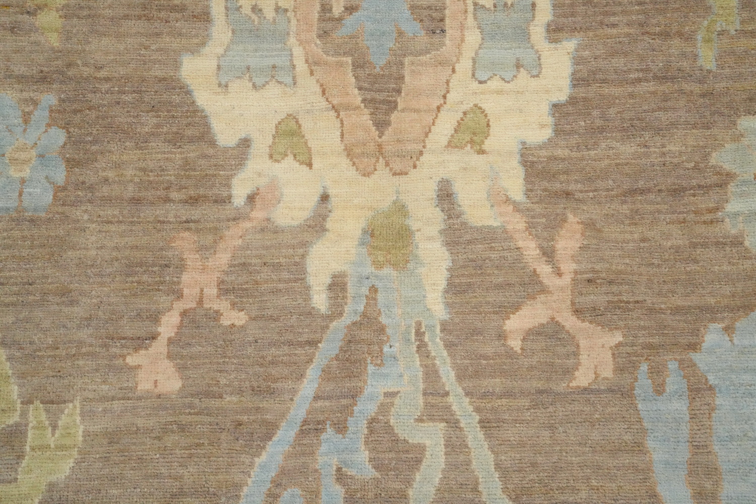 Vegetable Dye Brown Oushak Handmade Area Rug 8x9