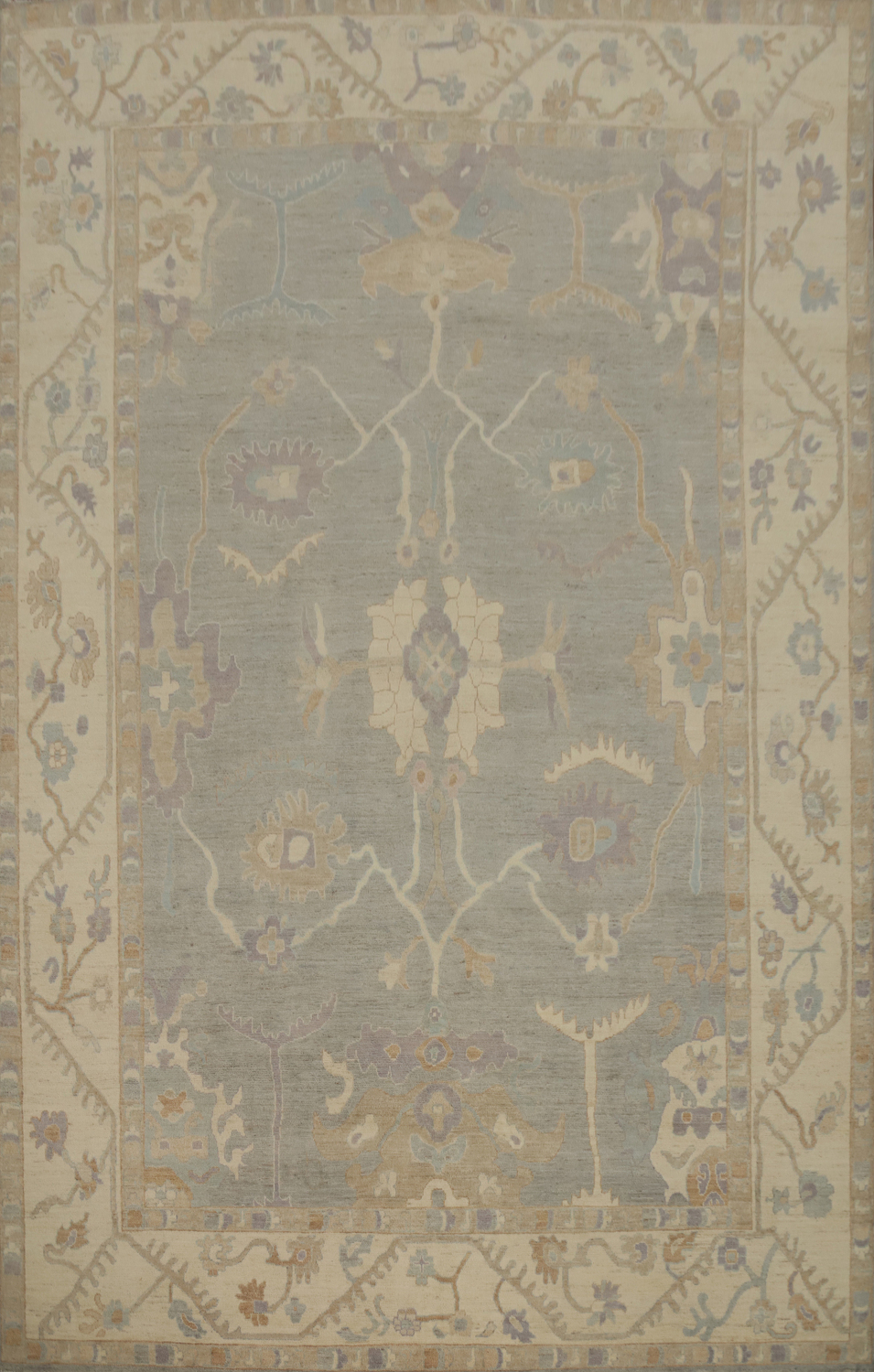 Elegant Classic Carpet with Intricate Border Design 9x12