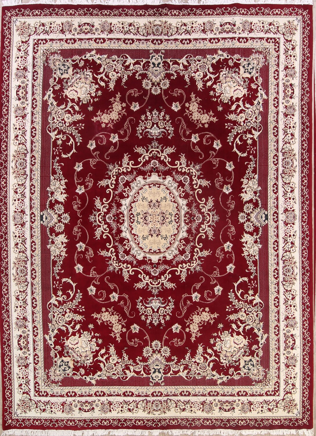 Soft Plush Foral 10x13 Tabriz Persian Area Rug