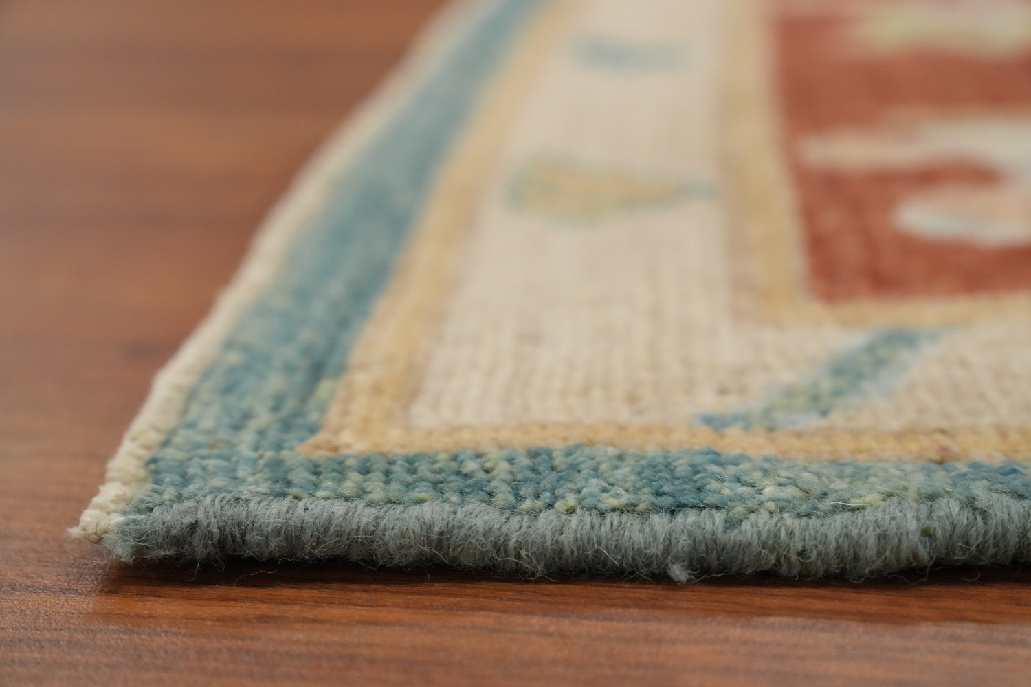 Floral Wool Oushak Vegetable Dye Area Rug 8x10