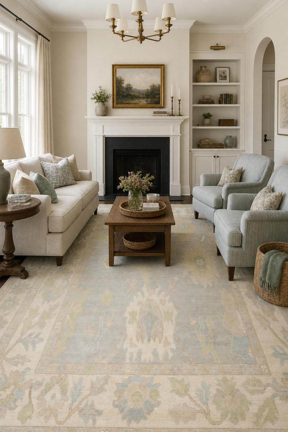 Handmade Oushak Vegetable Dye Area Rug 8x10