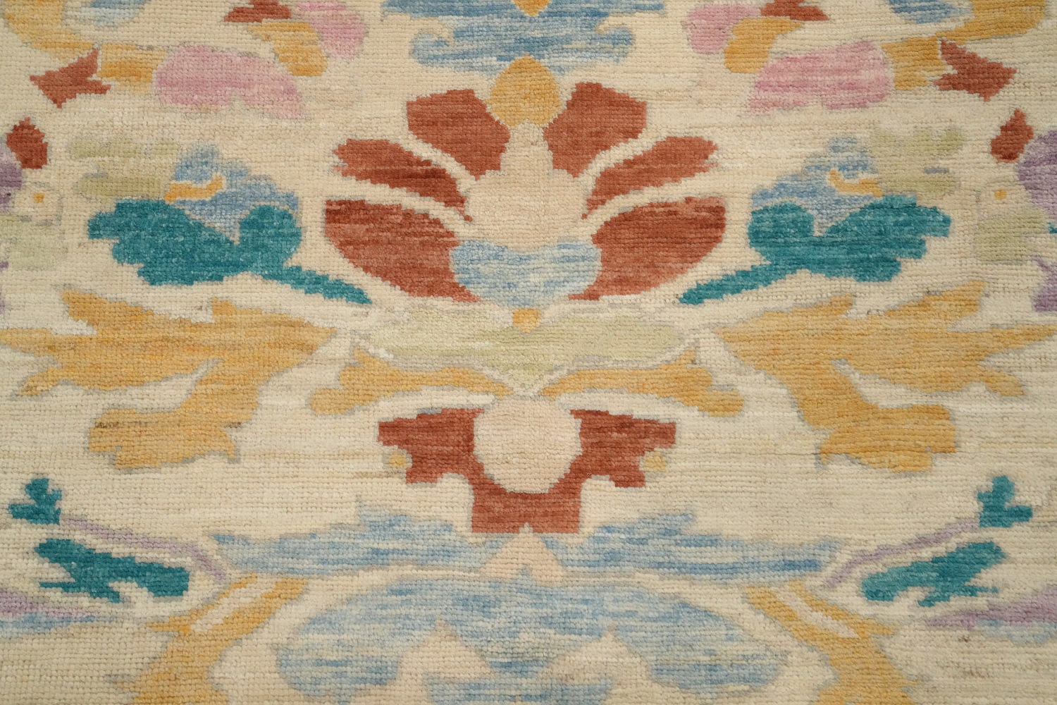 Vegetable Dye Wool Kazak Large Area Rug 10x12