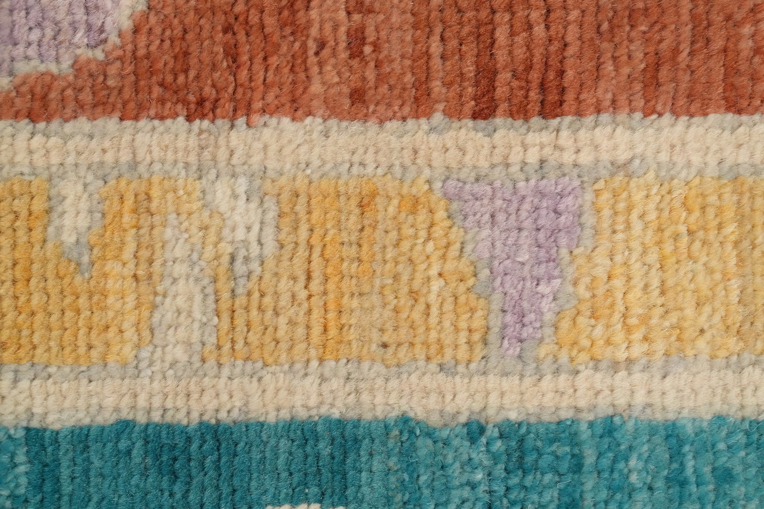 Vegetable Dye Wool Kazak Large Area Rug 10x12