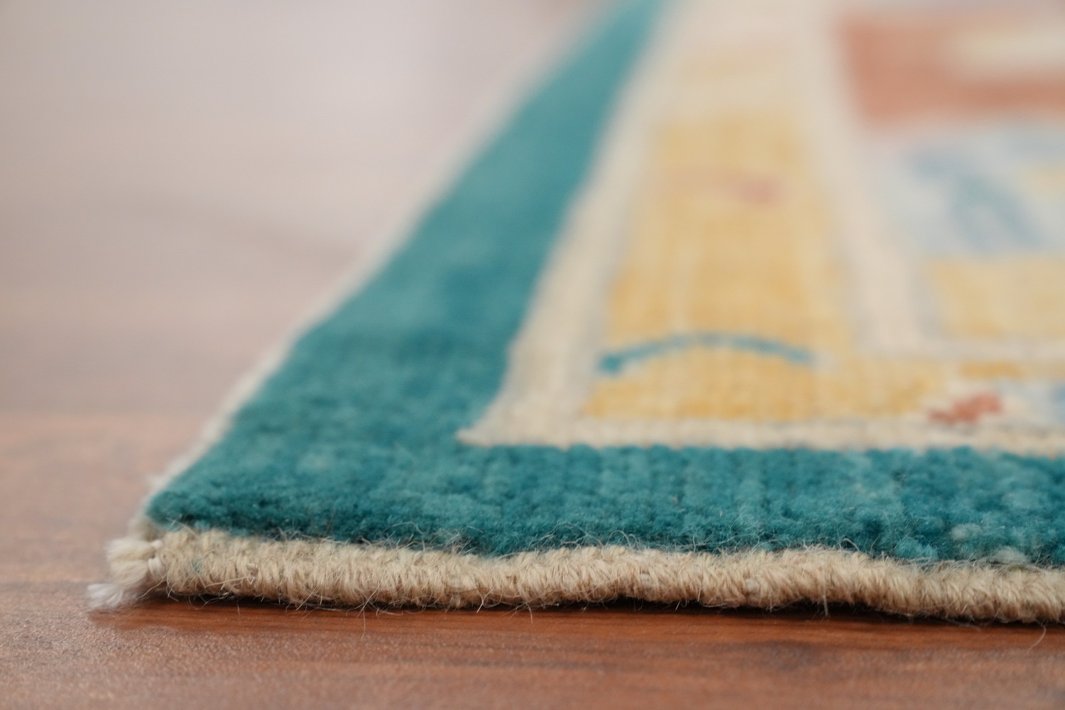 Vegetable Dye Wool Kazak Large Area Rug 10x12