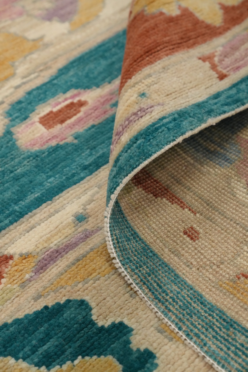 Vegetable Dye Wool Kazak Large Area Rug 10x12