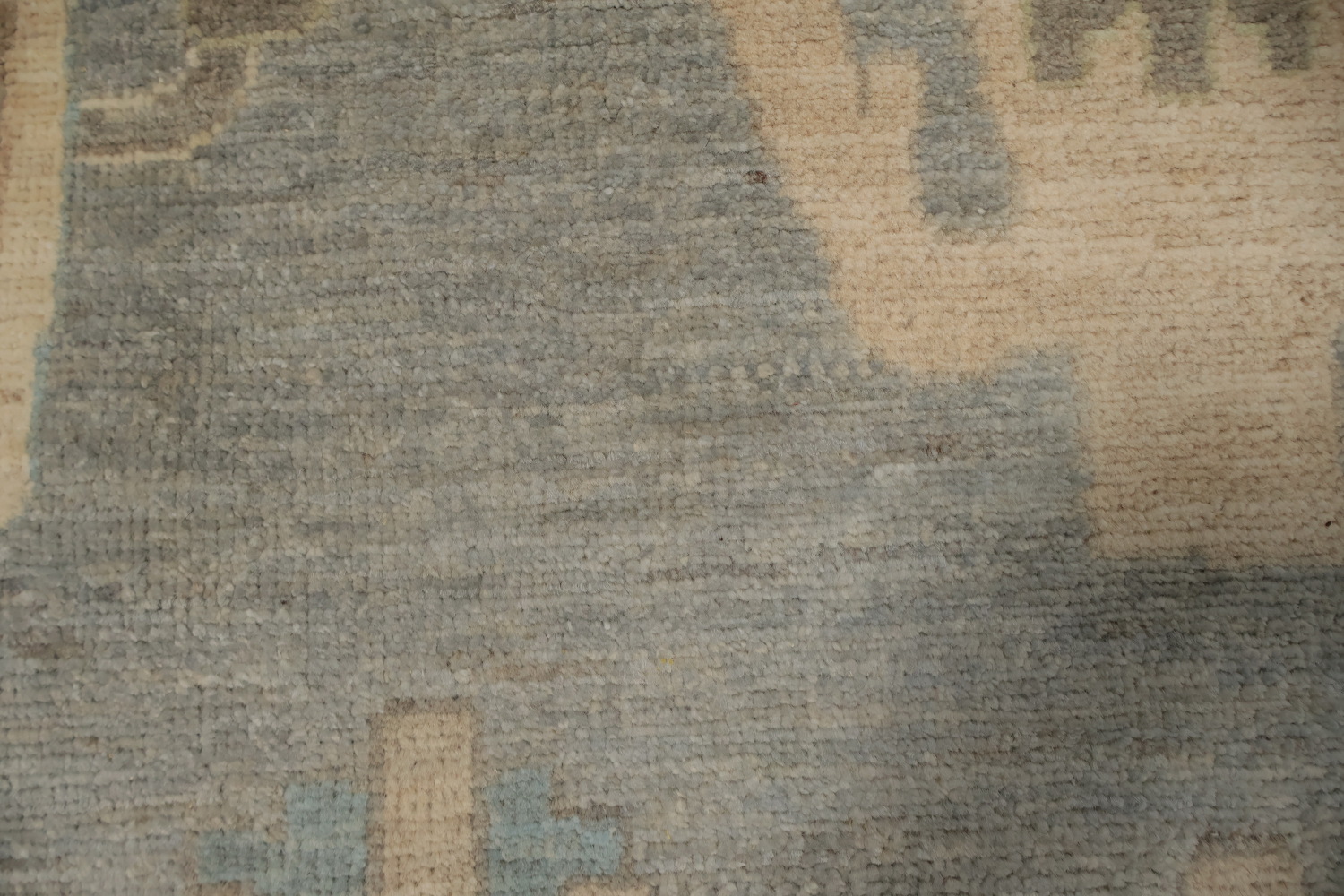 Vegetable Dye Oushak Gray Wool Large Rug 10x14