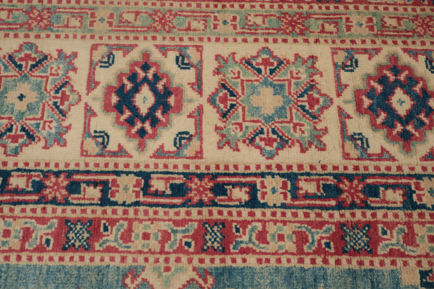 Vegetable Dye Kazak Large Area Rug 9x12