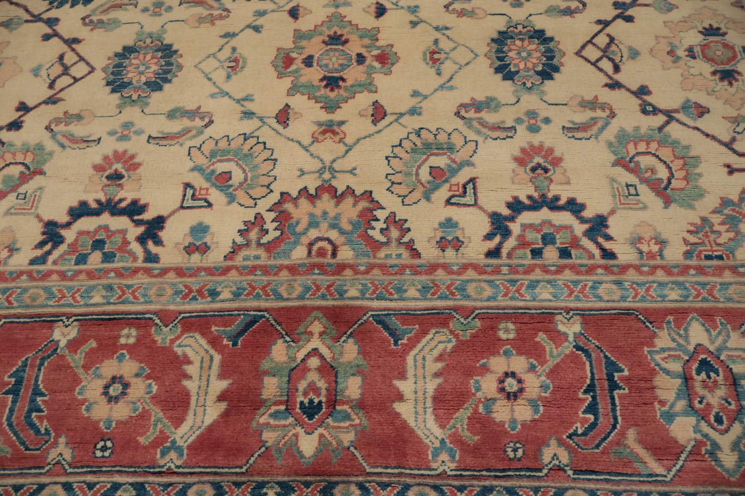 Handmade Kazak Vegetable Dye Area Rug 9x12