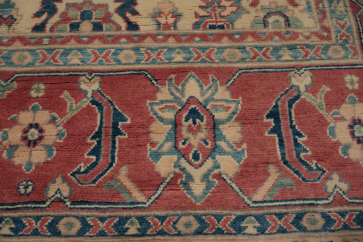 Handmade Kazak Vegetable Dye Area Rug 9x12