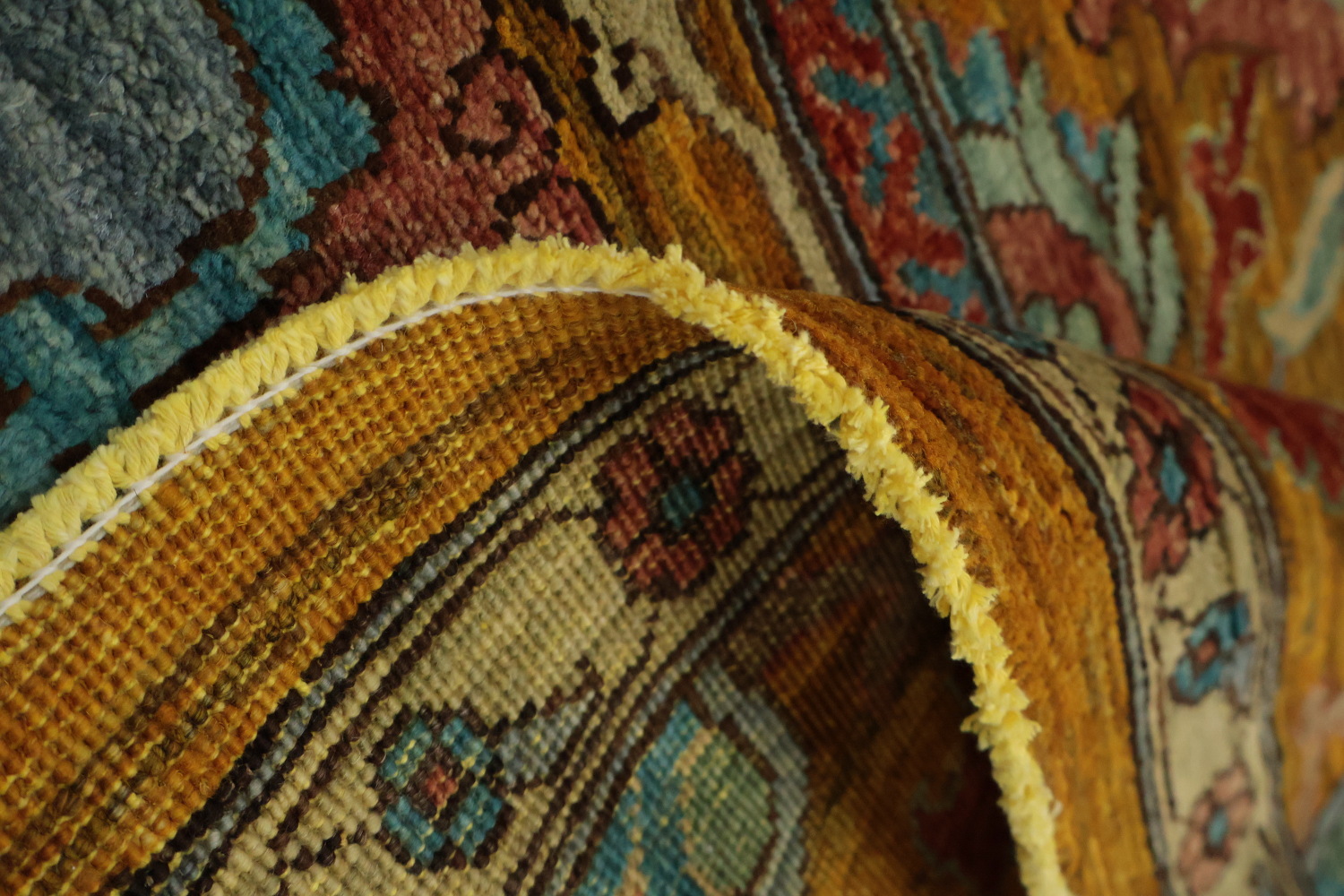 Vegetable Dye Ziegler Wool Large Area Rug 9x12