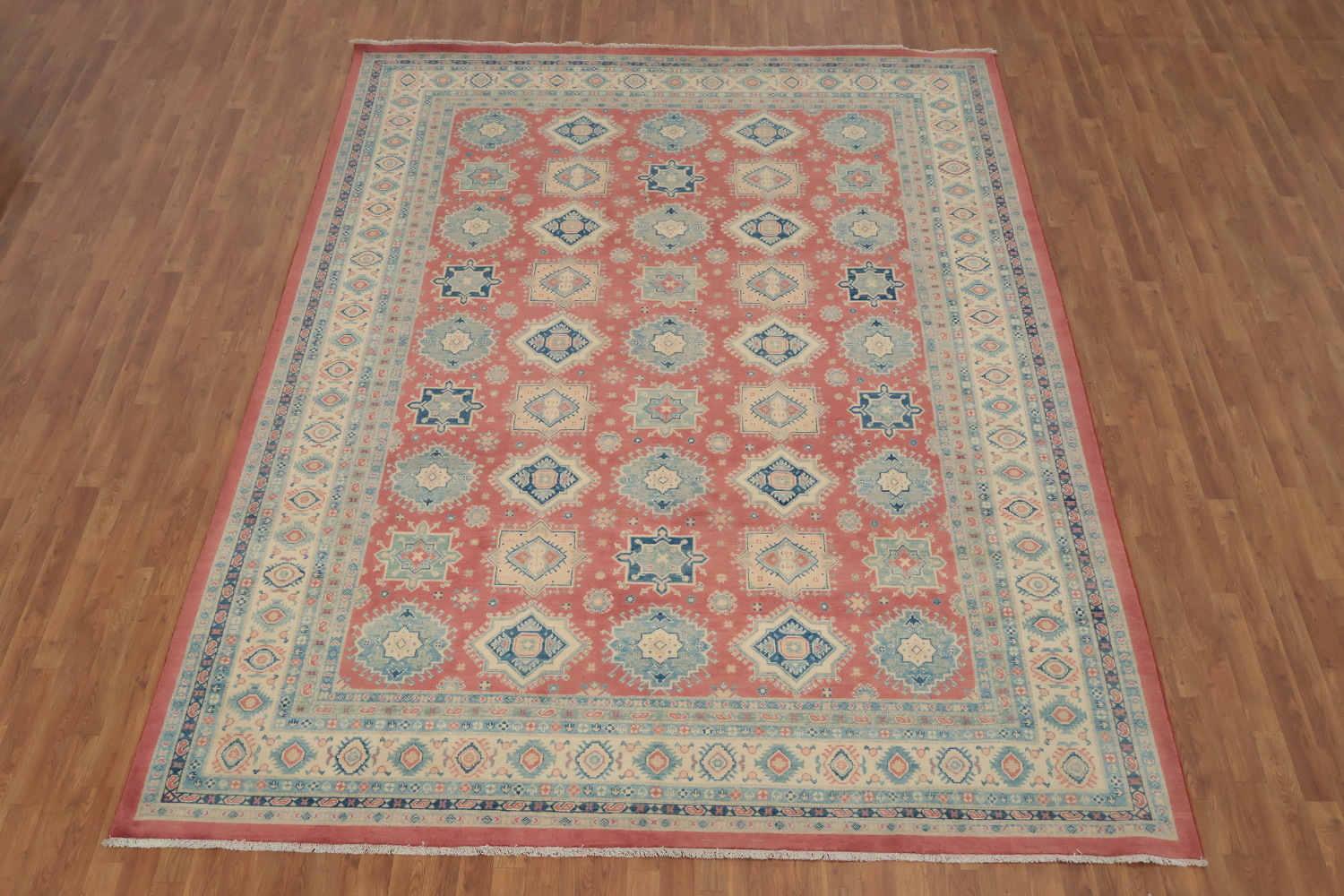 Vegetable Dye Kazak Large Area Rug 9x12