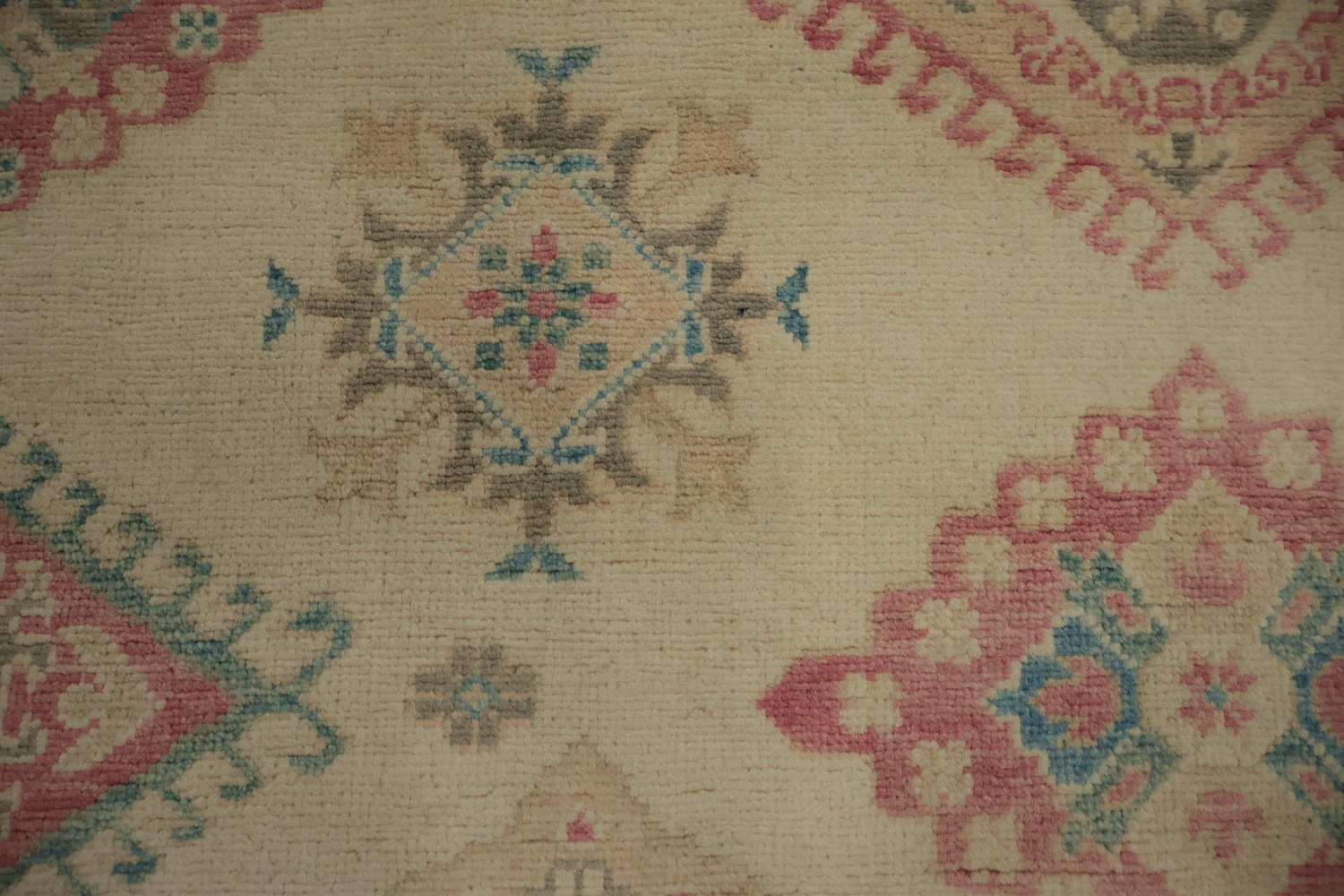 Geometric Kazak Vegetable Dye Area Rug 8x10