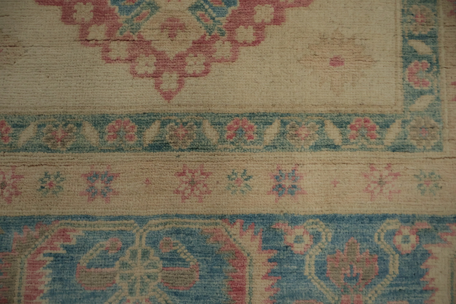 Geometric Kazak Vegetable Dye Area Rug 8x10