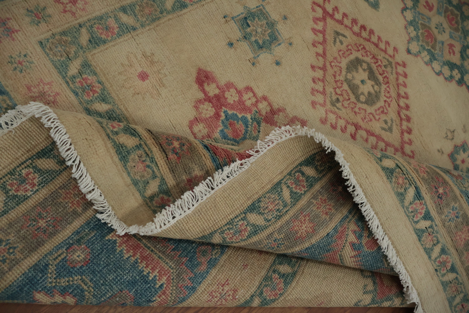 Geometric Kazak Vegetable Dye Area Rug 8x10