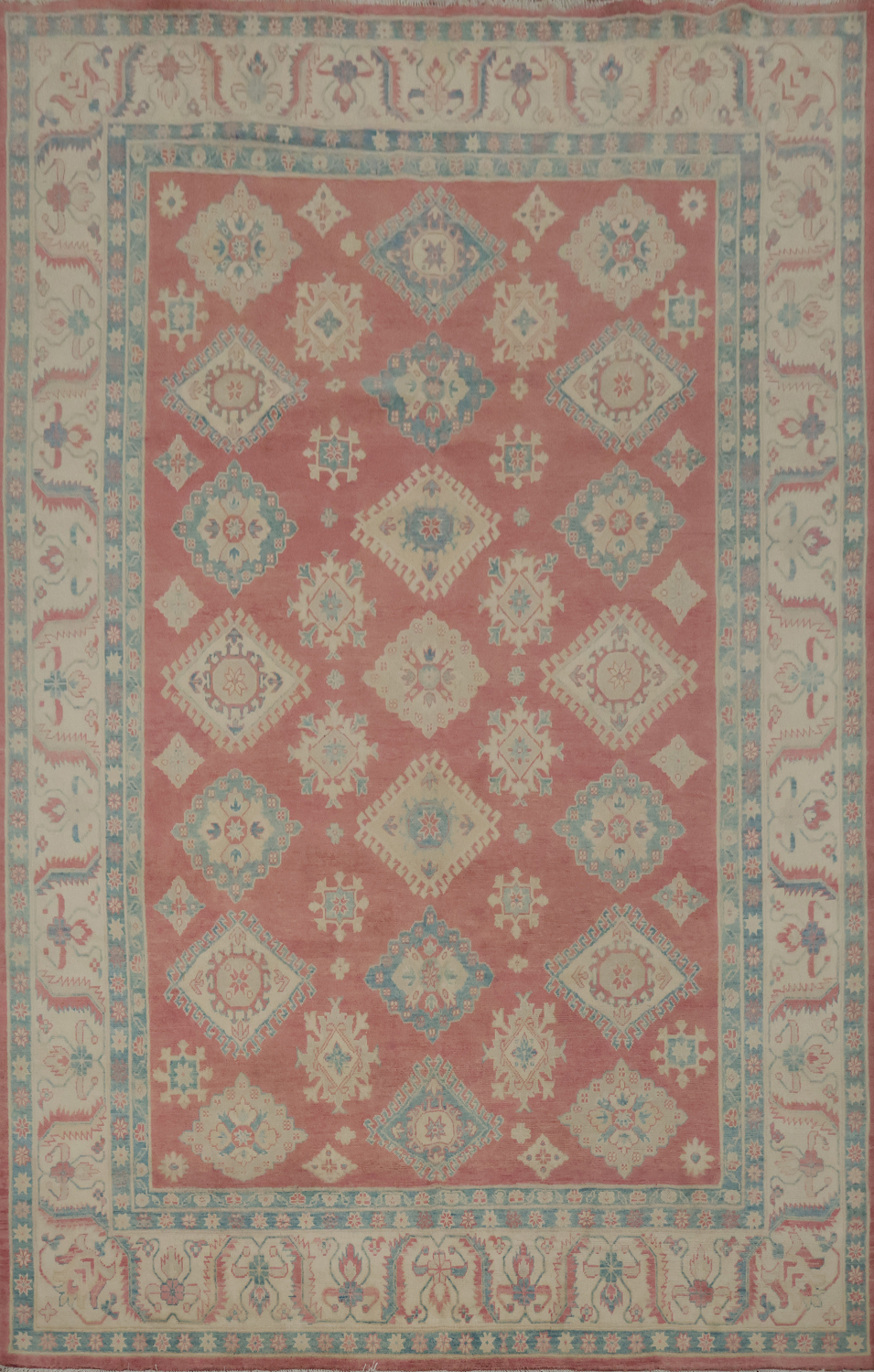 Vegetable Dye Kazak Oriental Area Rug 9x11