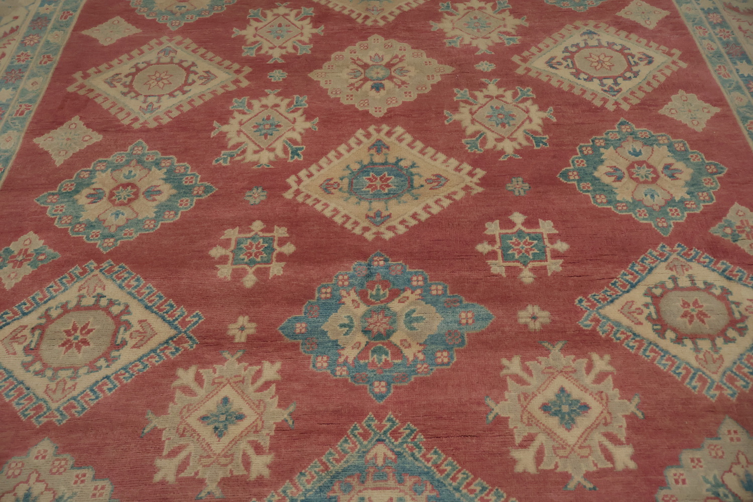 Vegetable Dye Kazak Oriental Area Rug 9x11