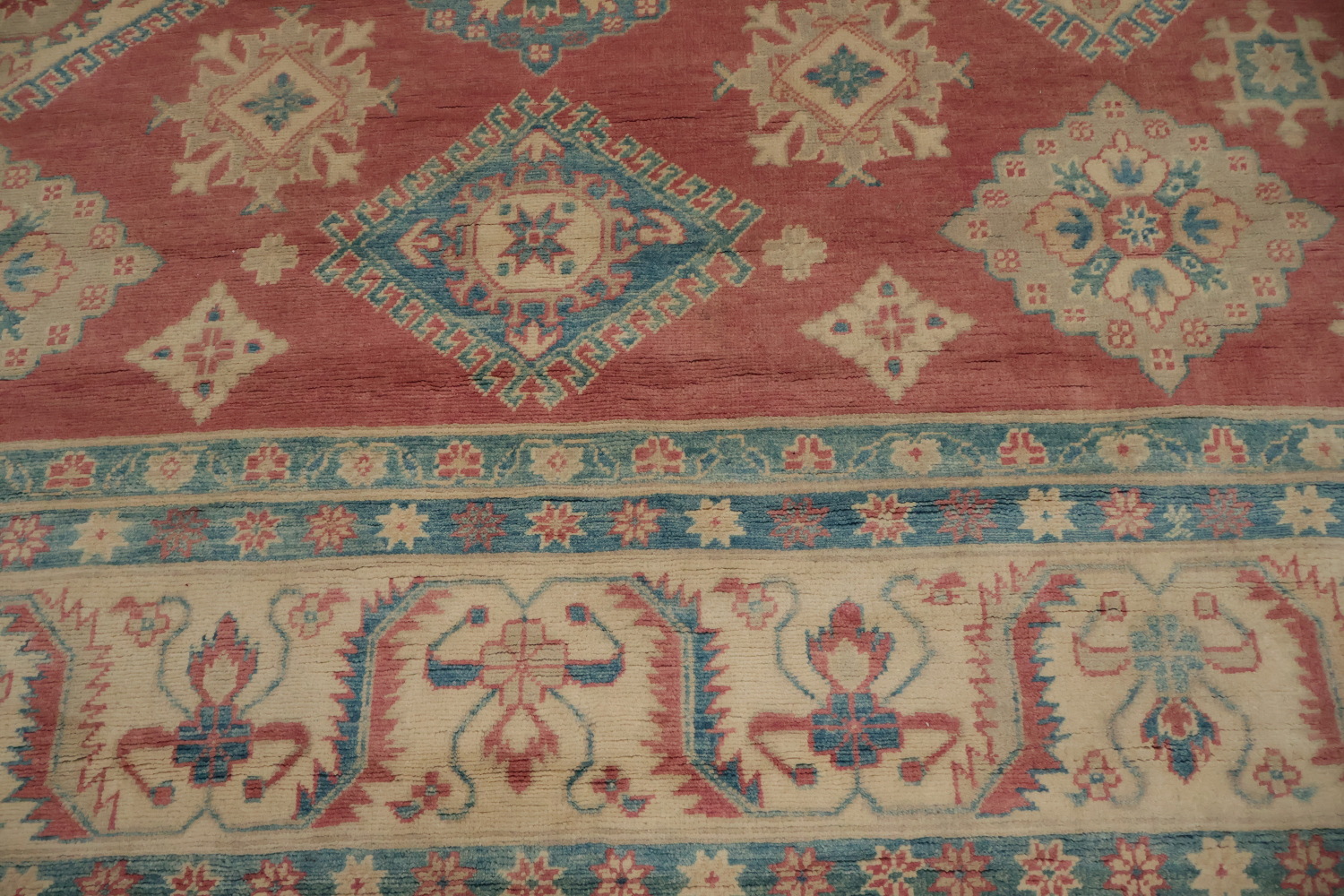 Vegetable Dye Kazak Oriental Area Rug 9x11