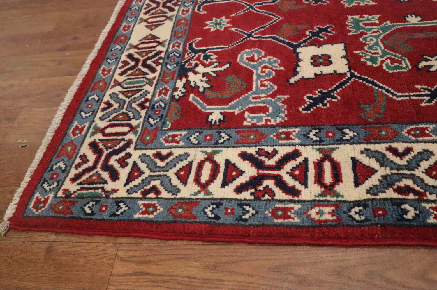 Vegetable Dye Heriz Serapi Oriental Runner Rug 3x16