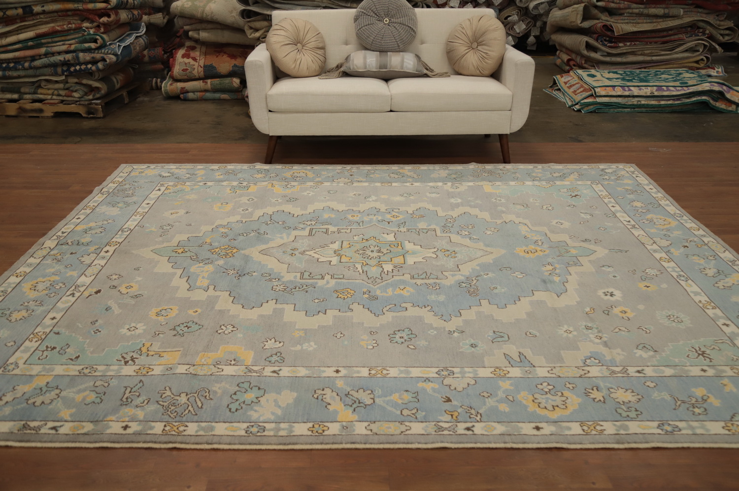 Vegetable Dye Oushak Oriental Area Rug 8x10