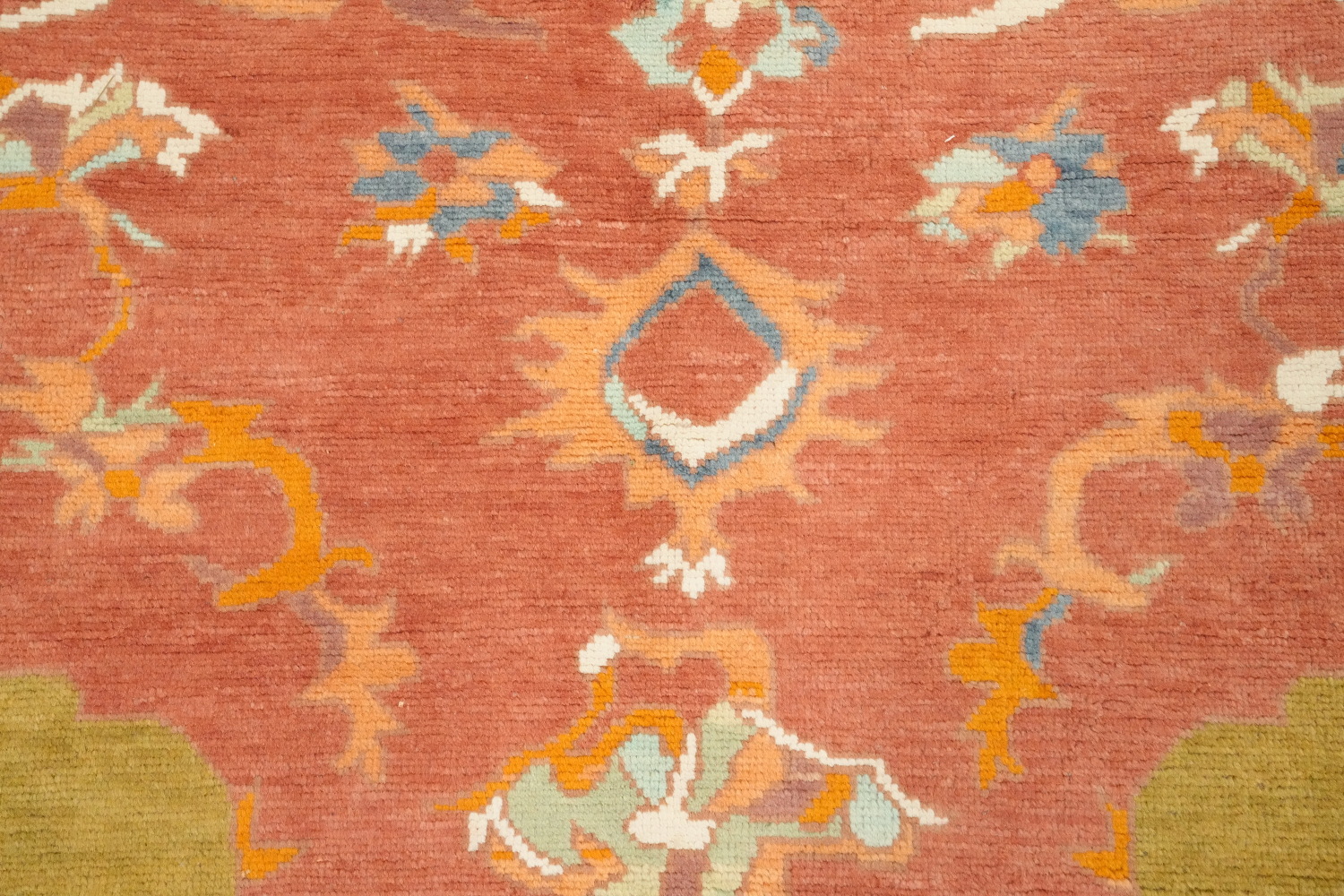 Vegetable Dye Oushak Large Area Rug 10x13