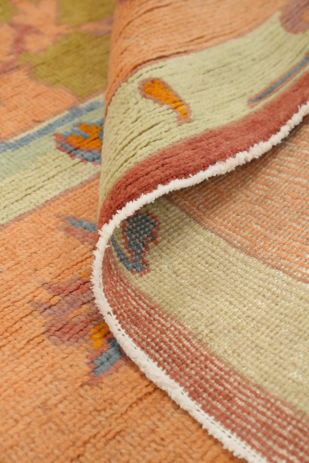 Vegetable Dye Oushak Large Area Rug 10x13