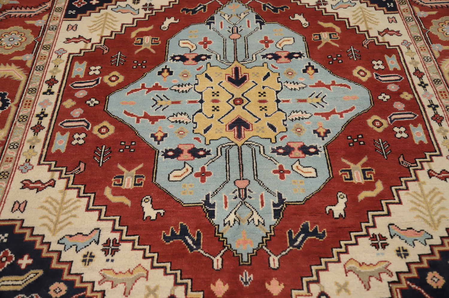 Vegetable Dye Heriz Serapi Oriental Area Rug 6x9